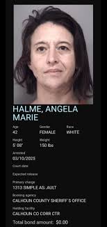 ANGELA MARIE HALME CHARGES 1313 SIMPLE AS*AULT STATUS