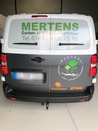 Wir übernehmen für sie alles von der planung bis hin zur ausführung ihres projekts. Fahrzeugbeschriftung Mertens Garten Und Landschaftsbau Hplusb Design