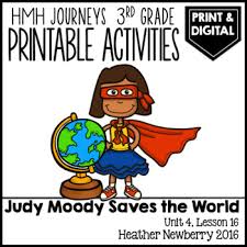 Judy moody saves the world lesson_16.pdf: Judy Moody Saves The World Journeys 3rd Grade Lesson 16 Print Google Slides
