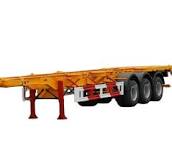 2 Axle 20FT 40FT Container Chassis with Gooseneck Skeleton Semi Trailer