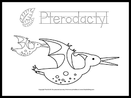 The second icon is labeled print. Free Pterodactyl Dinosaur Coloring Page Printable The Art Kit