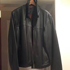 Dockers Men S Black Leather Jacket Black Leather Jacket Leather Jacket Mens Black Leather