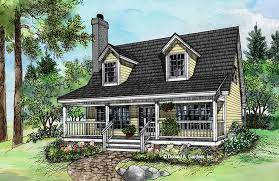 Popular country farmhouse design featuring simple, rectangular designs in multiple shuttered windows, gables and dormers can add more rural charm to the home's exterior. Small Cottage House Plans Rustic House Plans By Gardner