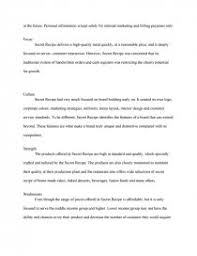 Check secret recipe menu & prices (2021) in malaysia. The Secret Recipe Cafe Case Study