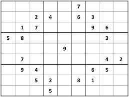 A sudoku grid begins with some numbers present and many missing. Pin On Places To Visit