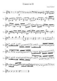 Violin online free sheet music. Canon In D For Solo Violin Sheet Music For Violin Solo Musescore Com