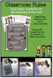 Classroom Rules Poster Matching Class Book Print Make Classroom Rules Poster Classroom Rules Class Book