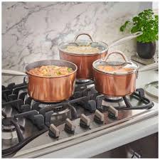 Wilko Copper Effect Shot Blast Pans Set 3 Piece Wilko New home kitchen accessories purchased by me my friends and family!