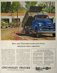 1954 Chevy Truck Ad Peter Helck Vintage Truck Bus Ads 1954 Chevy Truck New Chevrolet Trucks Chevy Trucks
