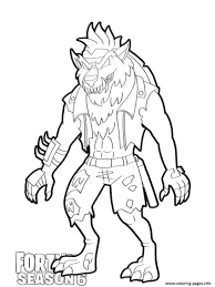 Dark wild card skin from fortnite season 10. Dire Wolf Skin From Fortnite Season 6 Coloring Pages Printable