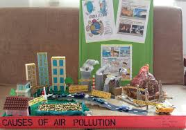 Causes Of Air Pollution Science Project Using Recycled Materials Best Out Of Waste Air Pollution Project Pollution Activities Causes Of Air Pollution