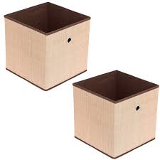 The different types of early wooden storage wooden chests / boxes: Amazon Com Internet S Best Canvas Storage Bin 2 Pack Brown Box Container Home Improvement