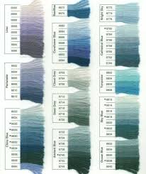 anchor tapestry wool colours 3 shade card yarn colors