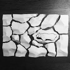 These are a visual illusion and anamorphic illusions. Artist Brings His Drawings To Life Using Simple Paper Folds