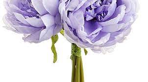 New Artificial 9 5 Peony Bouquet X 5 Lavender Lavender Etsy In 2021 Lavender Wedding Bouquet Silk Wedding Bouquets Purple Flower Bouquet