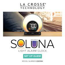 The soluna light alarm clock features 5 light modes with 20 unique color. La Crosse Technology Soluna User Manual Manualzz