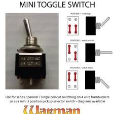 First i desoldered/removed the small slide switch and hooked up the pcb again. Dpdt 3 Position On On On Mini Toggle Guitar Switch Warman Guitars