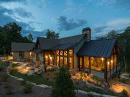 Two large decks ensure plenty of outdoor space to entertain. Acm Design Award Winning Mountain Home Architects Asheville Nc