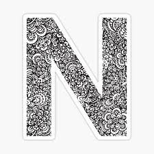 Please send me your no n address and phone. Alphabet N Stickers Redbubble