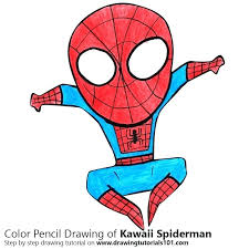 How to draw a spider | tarantula sketch tutorial. Cartoon Spider Man Drawing Carinewbi