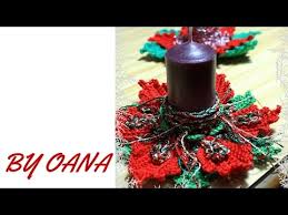 Crochet Christmas Candle Decoration Youtube
