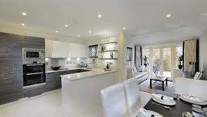 open plan kitchen dining living room