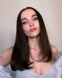 🩵 #DoveCameron for the VP #Pride Reception in DC, which some may not know  actually stands for Dove Cameron 🩵🏳️‍🌈 hair @jacobrozenberg makeup  @kaleteter @dovecameron #iridescent #shimmereyeshadow