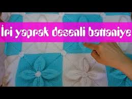 Uzerini Incilerle Susleyeceginiz Cok Guzel Bir Battaniye Tek Bir Yaprak Yaparak Bir Motifi Oruyorsunuz Ve Ayni Sekilde 3 Parca Daha Orup Battaniye Orgu Bebek