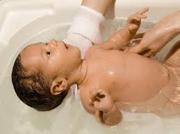 Bathing a baby can be intimidating for even seasoned parents—they're so squirmy, snuggly, and yes, slippery when wet! Baby Bath Bathing Of Beautiful Baby Born In Warm Water Enjoying In Warm Bath Sponsored Ad Sponsored Bathing Baby Bath Beautiful Babies Baby Photos