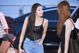 Hyeokjeong hotel vacation wearing swimsuit.gif. Itzy 2020 Itzy Airport Fashion