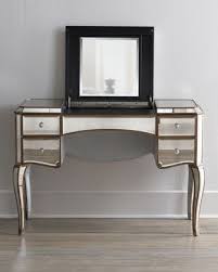 Claudia Mirrored Vanity Desk Vanity Seat Neiman Marcus Vanity Desk Mirrored Vanity Desk Vanity Seat