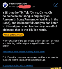 L Posted By Ysk That The Tik Tok Oh No Oh No Oh No No No