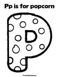 Pp Is For Popcorn Coloring Page Abc Coloring Pages Alphabet Coloring Pages Coloring Pages