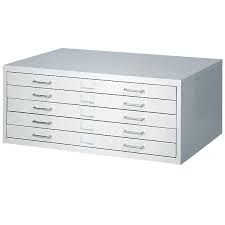5 out of 5 stars. 5 Drawer Facil Steel Flat File Cabinet For 24 X 36 Documents Schools In