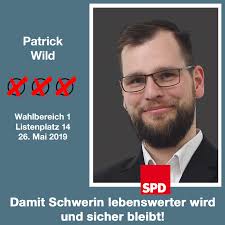 Mit Patrick Wild, 32, Polizist, wohnhaft in der Altstadt von #Schwerin,  haben wir einen weiteren Kandidaten für die Wahl zur Stadtvertretung am 26.  Mai 2019. Der junge Vater kümmert sich in der