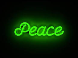 Neon Green Led Peace Light Neon Signs Edgy Wallpaper Peace Light