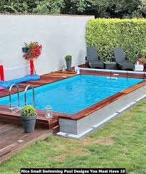 Nice Small Swimming Pool Designs You Must Have Pimphomee Small Backyard Pools Small Pool Design Swimming Pools Backyard