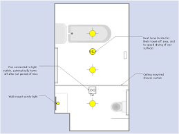 Ceiling mounted bathroom fans pull the air up through the roof and then exhaust it outside using an external vent. Rcp Prototype Bathroom Design