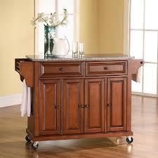 Guest house kitchen and living room. Cherry Kitchen Cart With Dark Granite Top Rc Willey