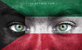 تحميل اجمل خلفية الكويت علم الكويت على وجه طفل بدقة عالية غلاف فيس بوك Kuwait
