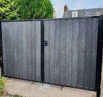 Wood Plastic Composite Garden Fence Trellis Gates Aluminum ...