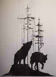 5.0 out of 5 stars 4 ratings. Black White A Study Of Wolves In Watercolor Another Favorite Lorelei 3 In 2020 Wolf Tattoos Wolf Tattoo Design Wolf Tattoo