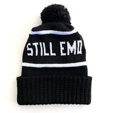 Still Emo Black Knit Winter Hat Beanie And Free Surprise Lapel Etsy Winter Hats Winter Knits Winter Hats Beanie