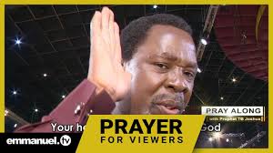 I want to salute our viewers all over the world. Hear The Voice Of God Viewers Prayer With Tb Joshua Emmanuel Tv