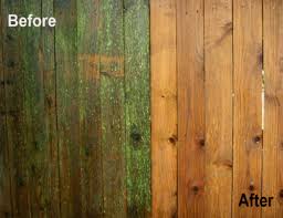 Power washing removes dirt and any loose material from a previous coating. Wooden Fence Before After Peak Powerwash