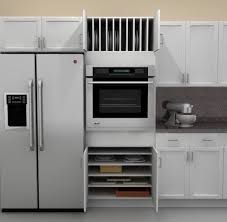 A Clever Storage Solution For Your Baking Trays Kitchen Cabinet Remodel Kitchen Cabinets Cover Oven Cabinet