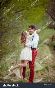 Lure Lady Hangs On Mans Neck Stock Photo 483793531 | Shutterstock