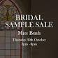 Wedding Dress Sample Sale  - Miss Bush event image