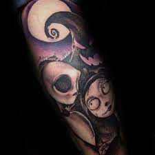 Top 95 Nightmare Before Christmas Tattoo Ideas 2021 Guide Christmas Tattoo Nightmare Before Christmas Tattoo Tattoos For Guys