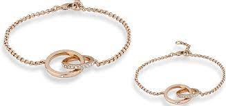 Silver plated, brushed gold special packaging: Mother Daughter Bracelets Symbols Of The Unbreakable Connection